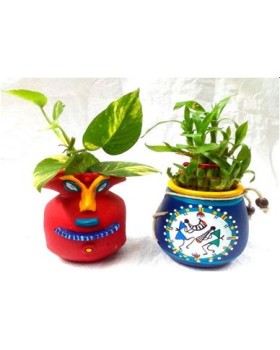 Handmade Terracotta Customized Flower Pots- Design2
